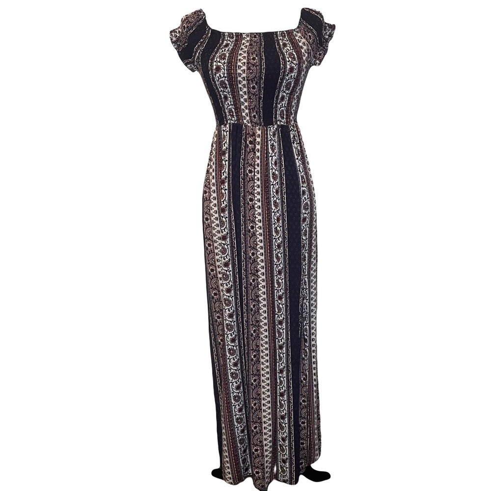 Streetwear Society Crepe Smoked Bodice Maxi Dress